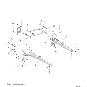 SUSPENSION, REAR CONTROL ARMS - Z23RAD92AK/BK/AS/BS (C0702879-4)