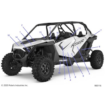 BODY, DECALS - Z20R4C92LE/LT (900116)