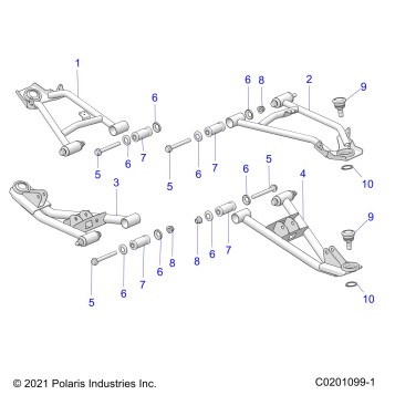 SUSPENSION, FRONT CONTROL ARMS - Z26HCA18A4/A7/B4/B7 (C0201099-1)