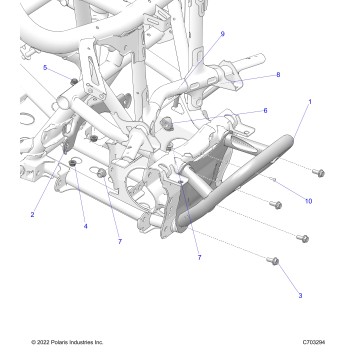CHASSIS, FRONT GEARCASE AND BUMPER MOUNTING - Z23RMU2KAN/BN