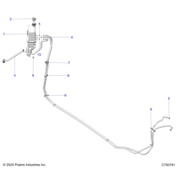 ENGINE, COOLING, SURGE TANK & HOSES - Z25XPD92A/92B (C750791)