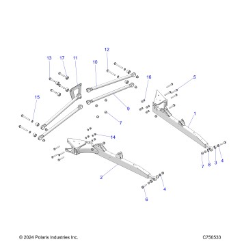SUSPENSION, REAR CONTROL ARMS - Z25NMB99A4/B4 (C750533)