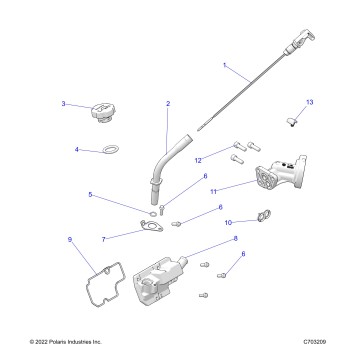 ENGINE, OIL DIPSTICK and BREATHER - Z23A5P87A4/K87A4/A87A2(C703209)