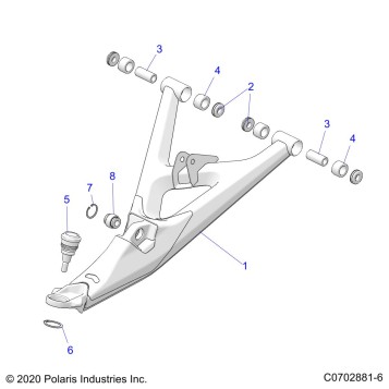 SUSPENSION, FRONT CONTROL ARMS LOWER - Z23RMU2KAN/BN (C0702881-6)