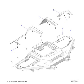 BODY, DASH, UPPER - Z23R4B92AK/BK (C750600)