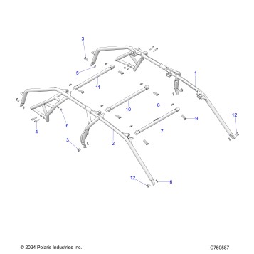 CHASSIS, CAB FRAME - Z23G4C92AL/BL (C750587)