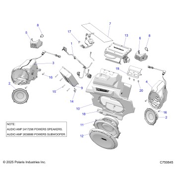 ELECTRICAL, AUDIO, FRONT - Z25XPD92A/92B (C750845)