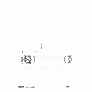 DRIVE TRAIN, PROP SHAFT,REAR - Z23RMU2KAN/BN (703034)
