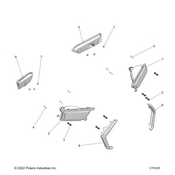ELECTRICAL, HEADLIGHTS AND TAILLIGHTS - Z23A5P87A4/K87A4/A87A2(C703205)