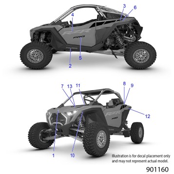 BODY, DECALS - Z26RPK2KAC/BC (901160)