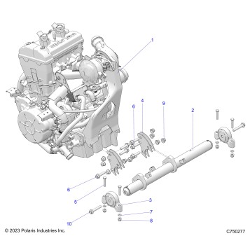 ENGINE, MOUNTING & LONG BLOCK - Z25XPD92A/92B (C750277)