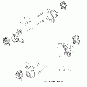 BRAKES, CALIPER MOUNTING - R10VH76 ALL OPTIONS/VY76AZ (49ATVCALIPERMTG08VISTA)