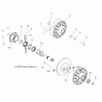 CLUTCH, DRIVEN - R08VH76AD/AG (49ATVCLUTCHDRIVEN08RZR)