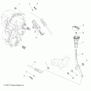 DRIVE TRAIN, GEAR SELECTOR - R10VH76 ALL OPTIONS/VY76AZ (49ATVGEARSELECT08VISTA)