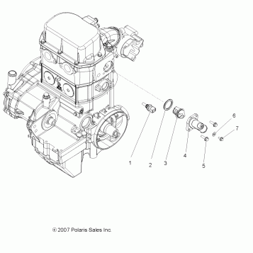 ENGINE, THERMOSTAT - R10VH76 ALL OPTIONS/VY76AZ (49ATVMANIFOLD08VISTA)