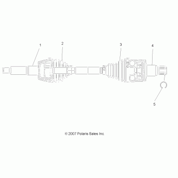 SHAFT, HALF, REAR - R08VH76AD/AG (49ATVSHAFTDRIVERR08VISTA)
