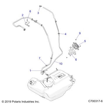BODY, FUEL LINES - Z20PAG92AG/AP/LG (C700317-6)