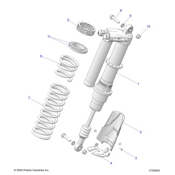 SUSPENSION, REAR SHOCK & MOUNTING - Z26RPK2KAR/BR/AV/BV/AC/BC/AJ/BJ (C750934)