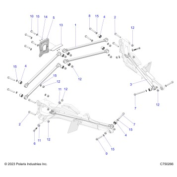SUSPENSION, REAR TRAILING ARMS MOUNTING - Z25SPE92A4/B4 (C750266)