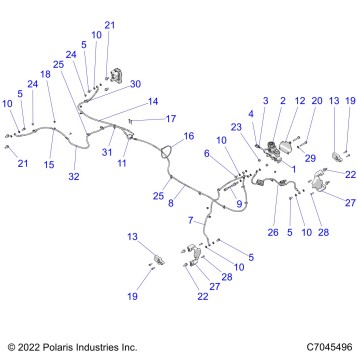 BRAKES, BRAKE LINES AND MASTER CYLINDER - Z22A5A87A2(C701031-1)