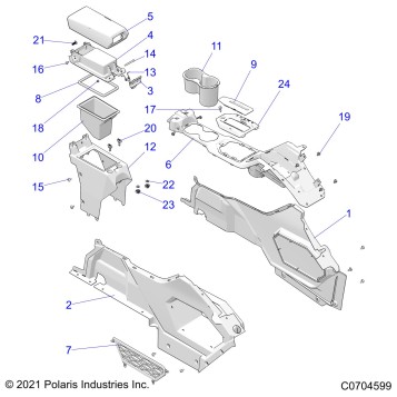 BODY, CENTER CONSOLE - Z23RAE92A/92B (C0704599)