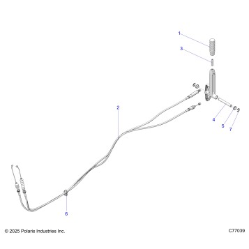 DRIVE TRAIN, GEAR SELECTOR - Z25RRL2KAL (C77039)