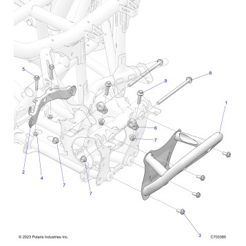 CHASSIS, FRONT GEARCASE AND BUMPER MOUNTING - Z24RGD2KAH/AL/BH/BL  (C701138-06)