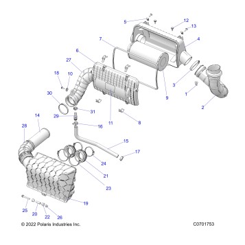 ENGINE, AIR INTAKE SYSTEM - Z23NAK99A/99B (C701348)