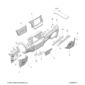 BODY, DASH LOWER - Z23GAE92A/92B (C702967)