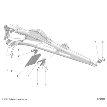 SUSPENSION, REAR TRAILING ARMS - Z23RMU2KAN/BN (C750070)