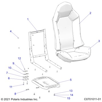 BODY, SEAT ASM. AND SLIDER - Z22A5A87A2(C0701011-01)