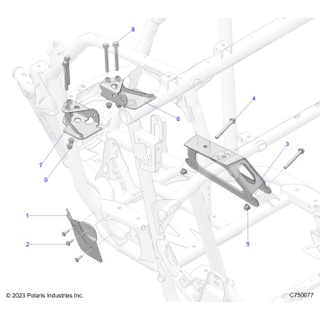 CHASSIS, ENGINE AND REAR DRIVELINE MOUNTING - Z26RPK2KAR/BR/AV/BV/AC/BC/AJ/BJ (C750077)