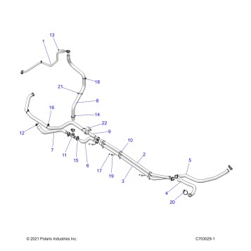 ENGINE, COOLING ROUTING, ENGINE - Z22MAU92AP/BP (C0702889-1)