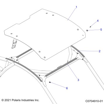 BODY, ROOF - Z23RGD2KAJ/AK/BJ/BK (C0704910-01)
