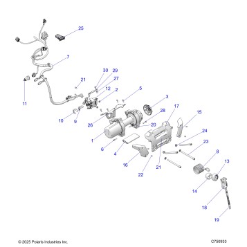 CHASSIS, WINCH - Z26NEY99A4/B4/A6/B6 (C750933)