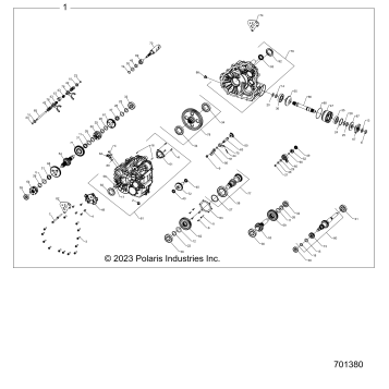 DRIVE TRAIN, MAIN GEARCASE INTERNALS - 1333663 (701380)