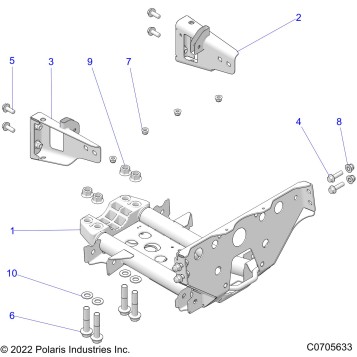 CHASSIS, MOUNTING, FRONT GEARCASE - Z22R4E92AD/AJ (C0705633)