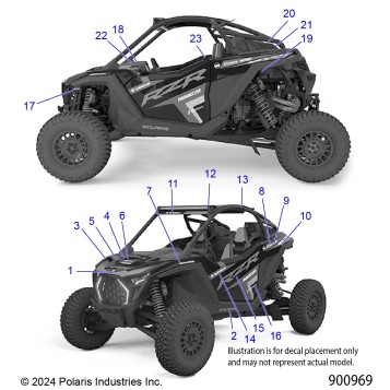 BODY, DECALS - Z25RPP2KBL (900969)