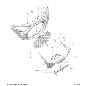 BODY, FRONT BUMPER - Z26S4P92BL (C750592)