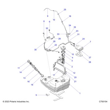 FUEL SYSTEM, EVAP - Z25R4P2KBE (C750154)