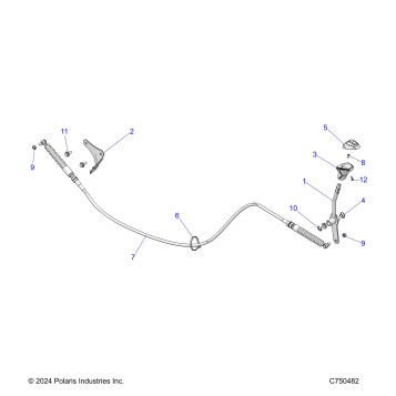 DRIVE TRAIN, GEAR SELECTOR - Z25NEB99A4/B4 (C750482)