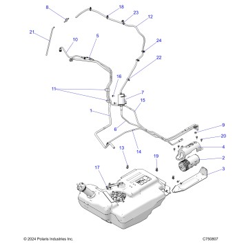 FUEL SYTEMS, FUEL LINES, EVAP - Z26NMX99B (C750807)