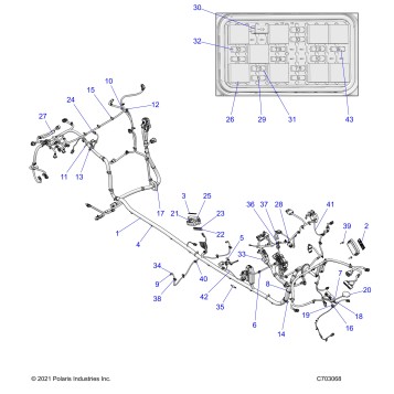 ELECTRICAL, WIRE HARNESS, CHASSIS - Z22M4U92AP/BP (C703068)