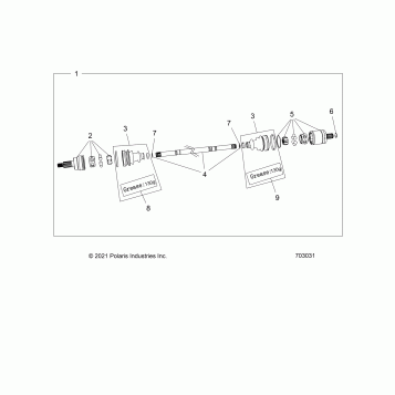 DRIVE TRAIN, HALF SHAFT, REAR - Z26RPK2KAR/BR/AV/BV/AC/BC/AJ/BJ (703031)