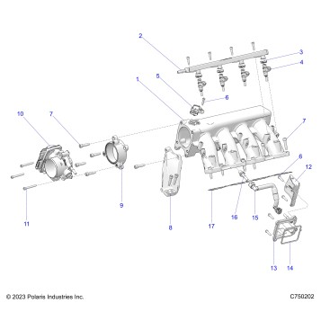 ENGINE, INTAKE MANIFOLD, FUEL RAIL AND RELATED - Z26RPK2KAR/BR/AV/BV/AC/BC/AJ/BJ (C750202)