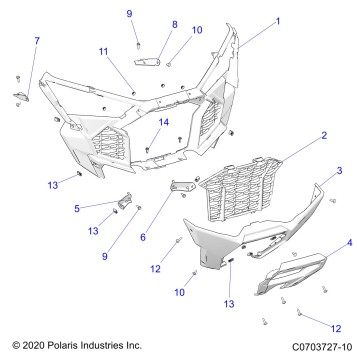 BODY, FRONT BUMPER - Z23RMU2KAN/BN (C0703727-10)