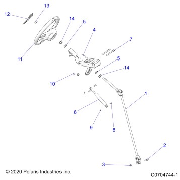 STEERING, STEERING ASM. - Z22ASA87A2 (C0704744-1)