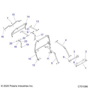 CHASSIS, CAB FRAME - Z23N4K99A/99B (C701086)