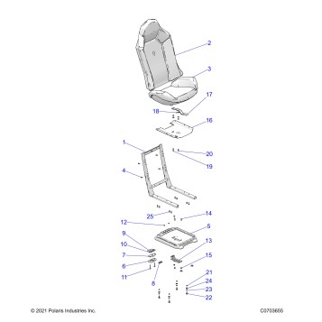 BODY, SEAT ASM. AND SLIDER - Z23ASE99A4/B4/K99A4(C0703655)