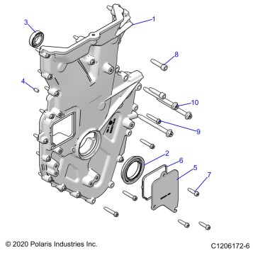 ENGINE, FRONT COVER AND RELATED - Z23RMU2KAN/BN (C701137-06)
